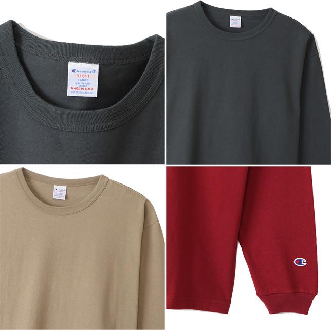 チャンピオン T1011 US ロングスリーブTシャツ MADE IN USA Champion Tシャツ メンズ  無地 C5-U409 | Champion | 02