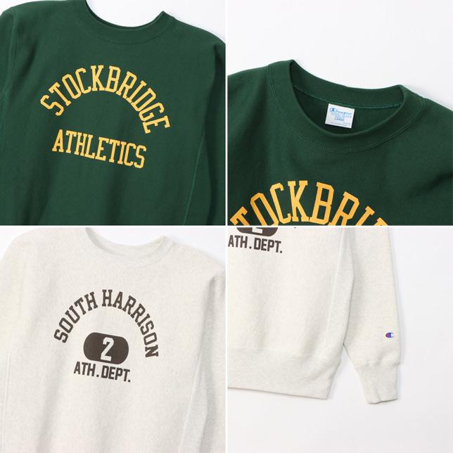 チャンピオン リバースウィーブクルーネックスウェットシャツ C3-Y012 ロゴプリントクルースウェット | Champion | 03