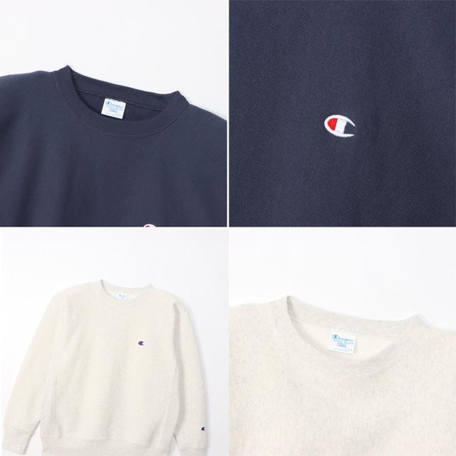 チャンピオン リバースウィーブクルーネックスウェットシャツ C3-Y033 ワンポイント クルースウェット | Champion | 03