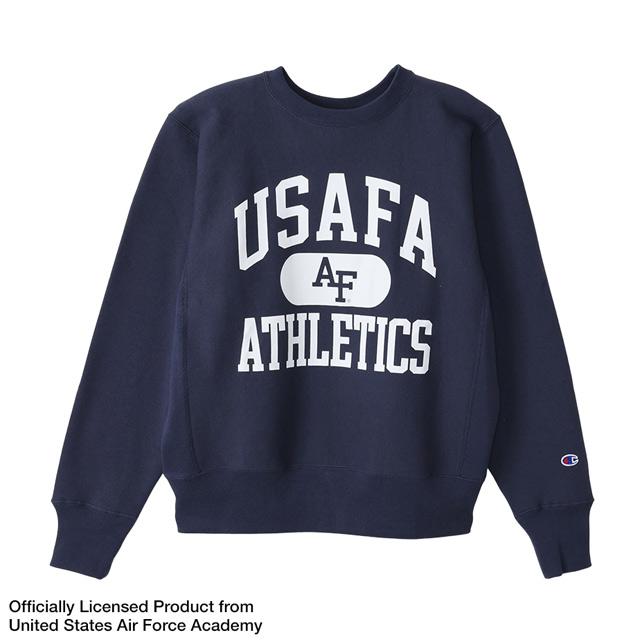 チャンピオン リバースウィーブクルーネックスウェットシャツ C3-Y013 USAFA ロゴプリントクルースウェット | Champion | 05
