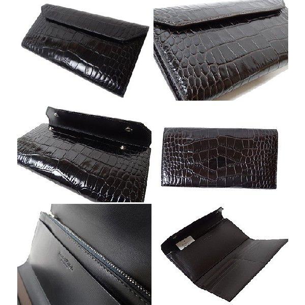 Daniel＆Bob ダニエル＆ボブ 3つ折り 長財布 レザーウォレット 財布 クロコ型押しレザー | Daniel & Bob | 01
