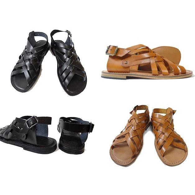 EDER SHOES エダー  シューズ メンズ レザーサンダル 4072 編み込み ウーブン 2カラー |  | 01