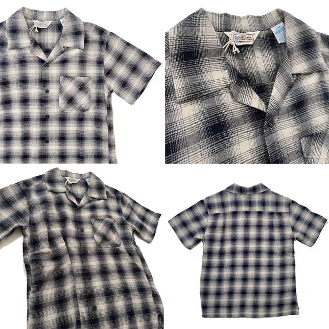 ファイブブラザー 半袖 チェックシャツ 開襟 オンブレチェック ネルシャツ オープンカラー ライトフランネル FIVE BROTHER 151801 | FIVEBROTHER | 02