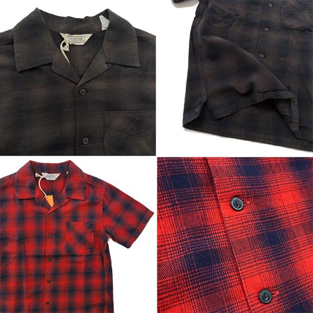 ファイブブラザー 半袖 チェックシャツ 開襟 オンブレチェック ネルシャツ オープンカラー ライトフランネル FIVE BROTHER 151801 | FIVEBROTHER | 03