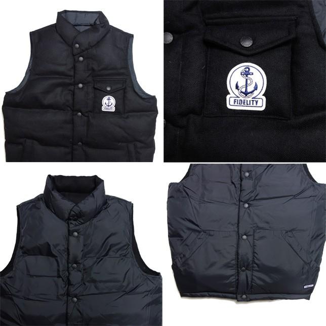 FIDELITY フィデリティ リバーシブル ウールダウンベスト | FIDELITY | 01