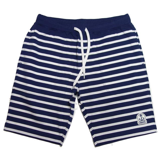 フィデリティ ボーダーショーツ 紺×白 ネイビー FIDELITY ハーフパンツ ショートパンツ |  | 01