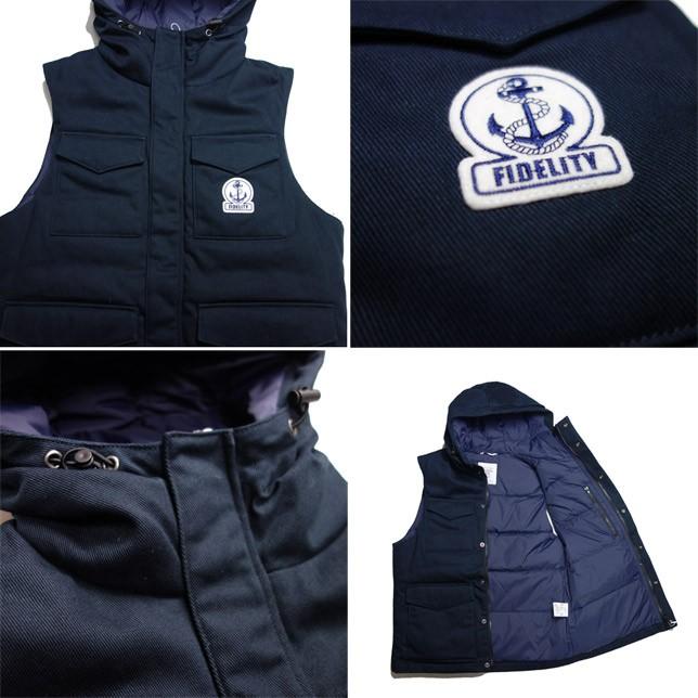FIDELITY フィデリティ コットンツイル フードダウンベスト VCS119 | FIDELITY | 02