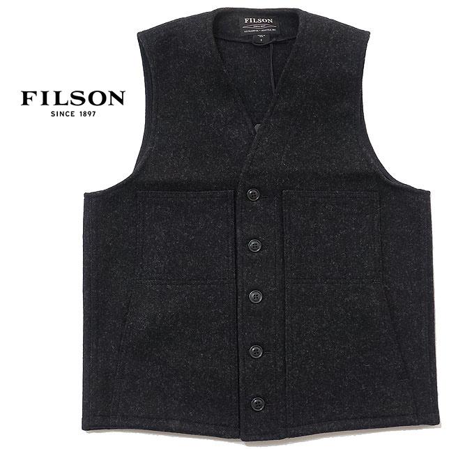 FILSON フィルソン マッキノー ウール ベスト #10055 前開き 前ボタン ベスト | FILSON