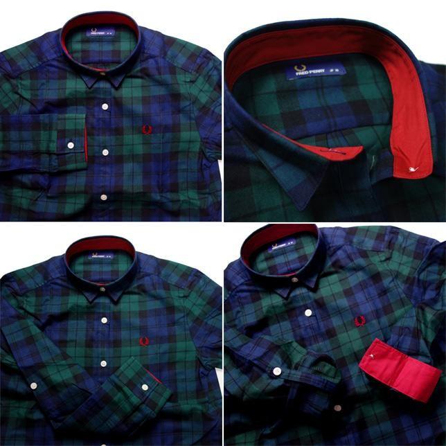 FRED PERRY チェック ワンピース ブラックウォッチ Check Shirt Dress F8253 | FRED PERRY | 01