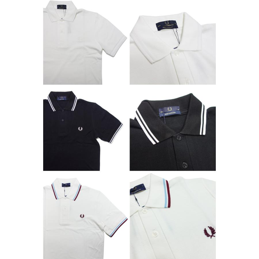 フレッドペリー　M12n M12 - Navy / Ice / Ice | The Fred Perry Shirt | Men's Short & Long