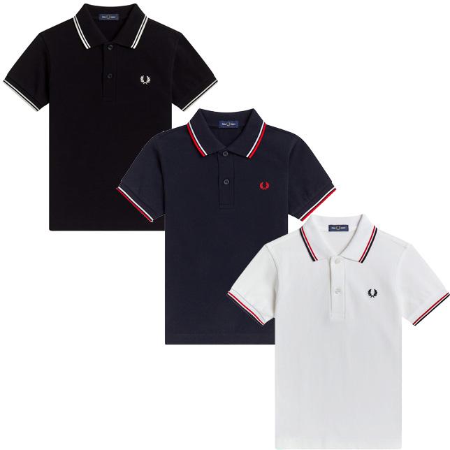 フレッドペリー キッズ ラインポロシャツ SY3660 FRED PERRY KIDS 子供 ジュニア | FRED PERRY | 01