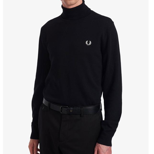 フレッドペリー ロールネックニット K9552 Roll Neck Jumper FRED PERRY タートルネックセーター ニットメンズ｜progres｜03