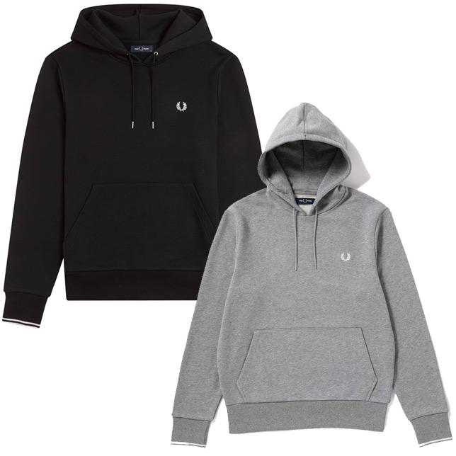 フレッドペリー スウェットパーカー FRED PERRY M2643 Tipped Hooded Sweatshirt | FRED PERRY | 01