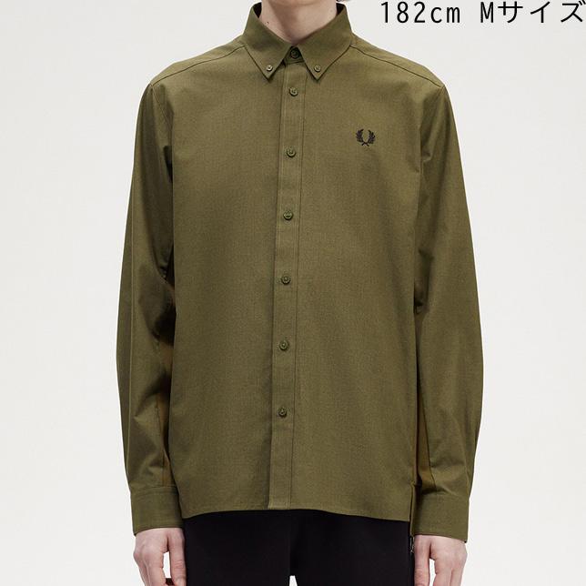 フレッドペリー コントラストパネルシャツ FRED PERRY M6624 Contrast Panel Shirt ボタンダウンシャツ | FRED PERRY | 02