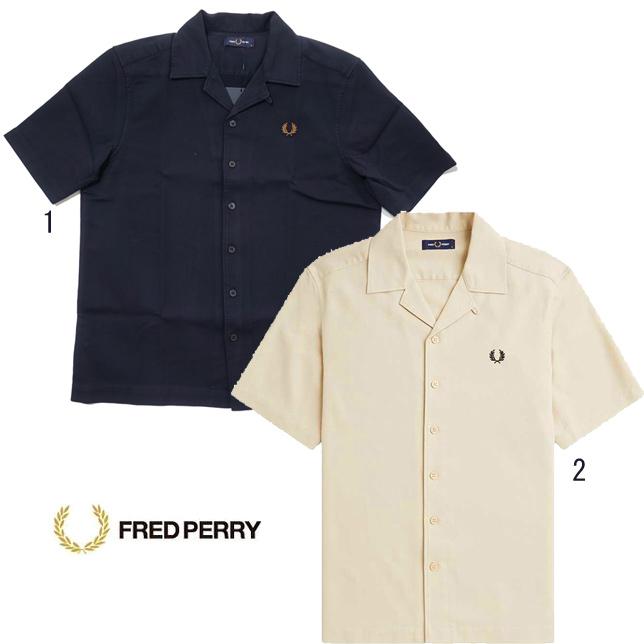 フレッドペリー ピケテクスチャーリビアカラーシャツ M7774 開襟シャツ オープンカラーシャツ | FRED PERRY