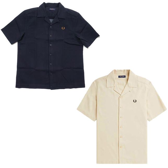 フレッドペリー ピケテクスチャーリビアカラーシャツ M7774 開襟シャツ オープンカラーシャツ | FRED PERRY | 01