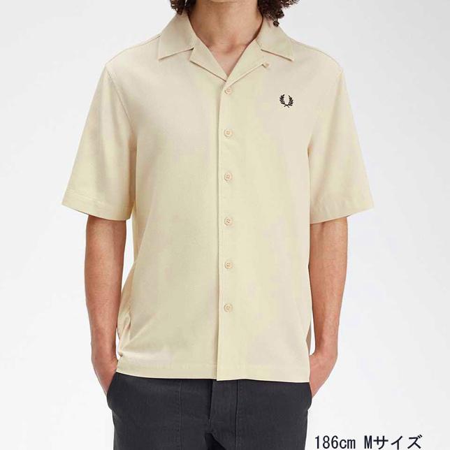 フレッドペリー ピケテクスチャーリビアカラーシャツ M7774 開襟シャツ オープンカラーシャツ | FRED PERRY | 02
