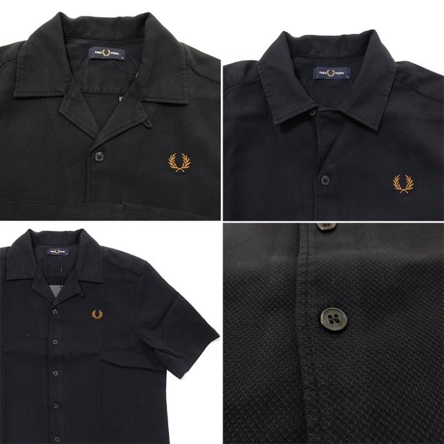 フレッドペリー ピケテクスチャーリビアカラーシャツ M7774 開襟シャツ オープンカラーシャツ | FRED PERRY | 03