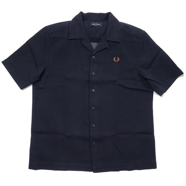 フレッドペリー ピケテクスチャーリビアカラーシャツ M7774 開襟シャツ オープンカラーシャツ | FRED PERRY | 04