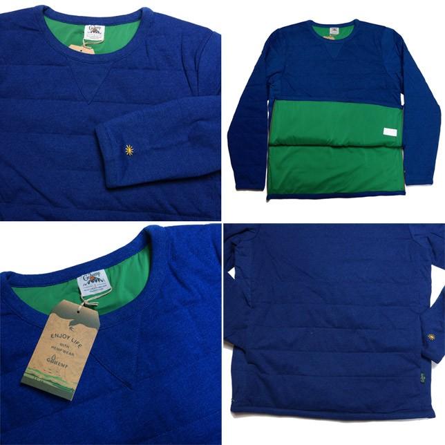 GOHEMP ゴーヘンプ ダウンジャージクルー プルオーバー ダウンスウェット トレーナー DOWN JERSEY CREW |  | 02