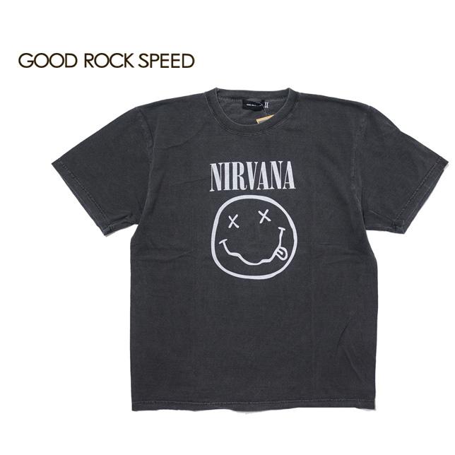GOOD ROCK SPEED グッドロックスピード プリントTシャツ 半袖 ニルヴァーナ NIRVANA プリントTシャツ TEE  スマイル SMILE | 