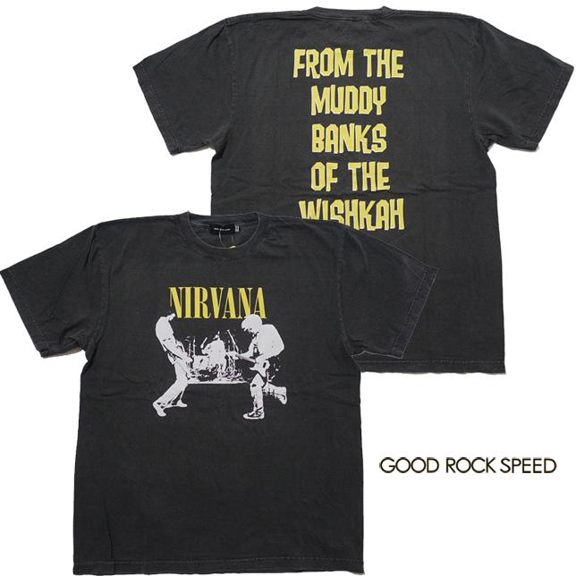 GOOD ROCK SPEED グッドロックスピード プリントTシャツ 半袖 ニルヴァーナ NIRVANA プリントTシャツ TEE バックロゴプリント | 