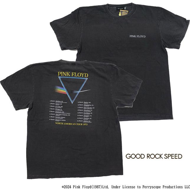 GOOD ROCK SPEED グッドロックスピード プリントTシャツ 半袖  ピンクフロイド PINK FLOYD プリントTシャツ TEE  NORTH AMERICAN TOUR 1973 | 