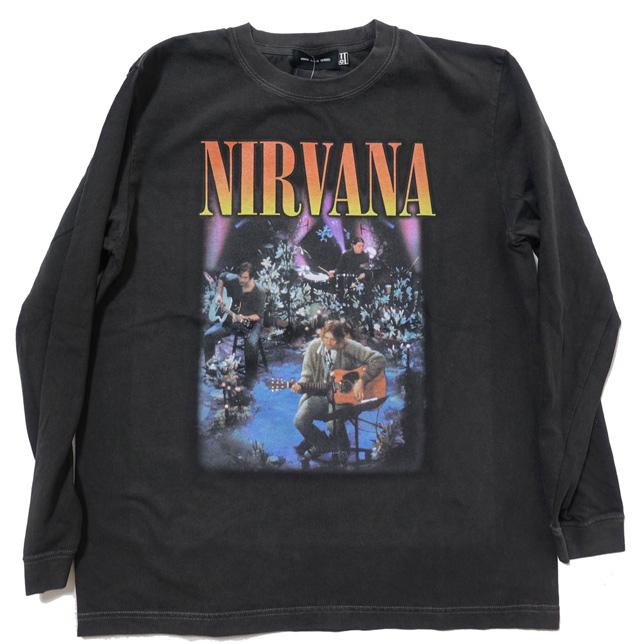 GOOD ROCK SPEED グッドロックスピード プリントTシャツ 長袖 ニルヴァーナ NIRVANA  Unplugged LS TEE プリントTシャツ L/S ロンT |  | 01