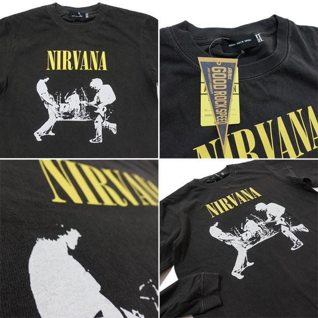 GOOD ROCK SPEED グッドロックスピード プリントTシャツ 長袖 ニルヴァーナ NIRVANA  LIVE LS TEE プリントTシャツ イエローロゴ L/S ロンT |  | 02
