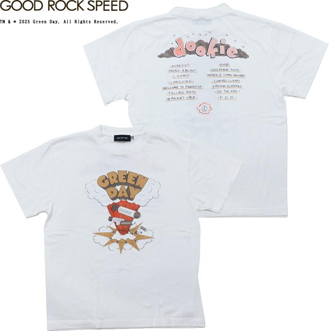 グッドロックスピード Tシャツ 半袖  グリーンデイ GOOD ROCK SPEED GREEN DAY DOOKIE T-SHIRT ホワイト 両面プリントTシャツ バックプリント | 