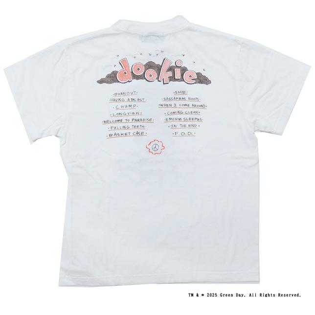グッドロックスピード Tシャツ 半袖  グリーンデイ GOOD ROCK SPEED GREEN DAY DOOKIE T-SHIRT ホワイト 両面プリントTシャツ バックプリント |  | 02
