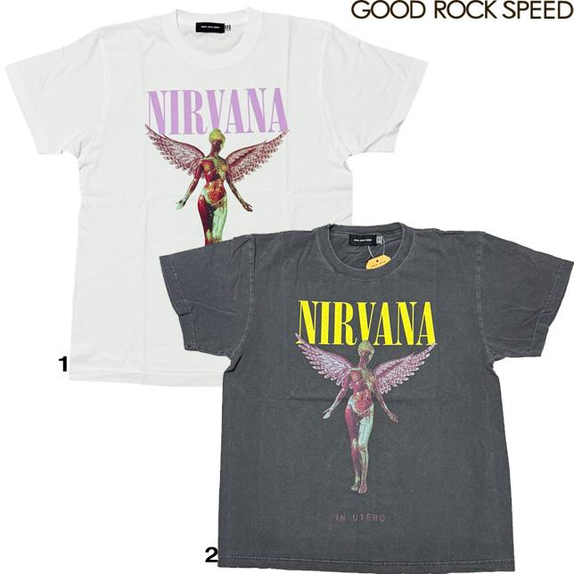 GOOD ROCK SPEED グッドロックスピード プリントTシャツ 半袖 ニルヴァーナ NIRVANA Tシャツ  IN UTERO T-SHIRT | 