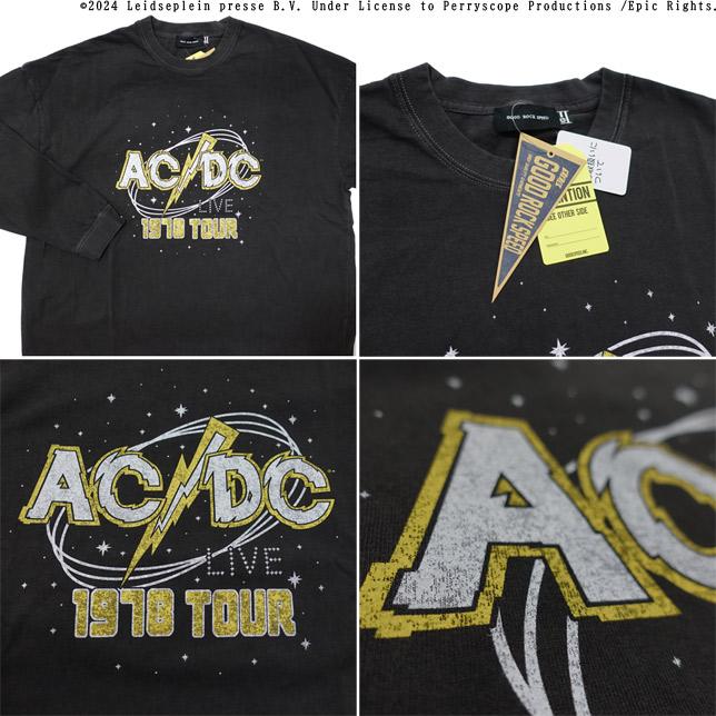 GOOD ROCK SPEED グッドロックスピード ロゴプリントTシャツ ロンT 長袖 ACDC ロゴプリント ロック バンド ロングスリーブTシャツ |  | 02