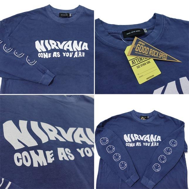 GOOD ROCK SPEED グッドロックスピード ロゴプリントTシャツ ロンT 長袖 NIRVANA ロゴプリントロングスリーブTシャツ |  | 02