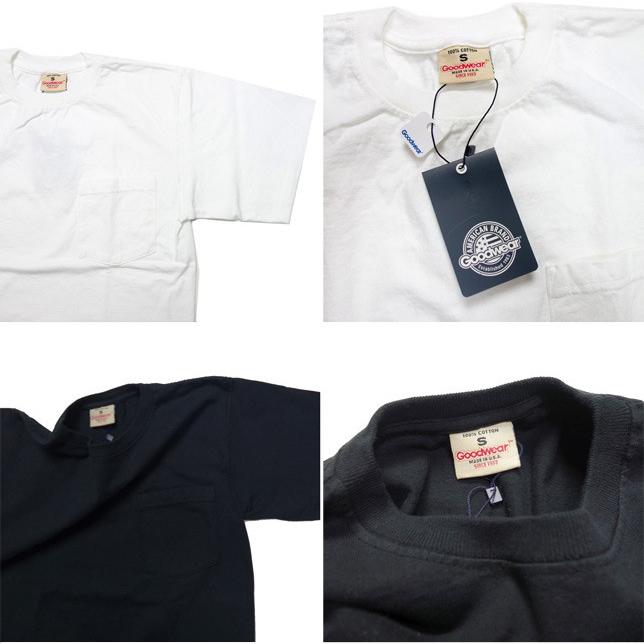 Goodwear グッドウェア クルーネック ポケットTシャツ USA製 レギュラーフィット 無地 ポケT メンズ | Goodwear | 01