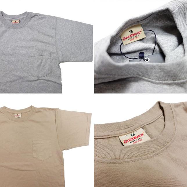 Goodwear グッドウェア クルーネック ポケットTシャツ USA製 レギュラーフィット 無地 ポケT メンズ | Goodwear | 03
