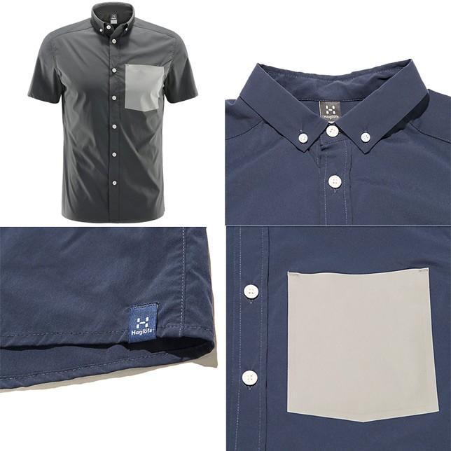 HAGLOFS ホグロフス BRUNN SS SHIRT MEN ポケットカラー切替 半袖シャツ メンズ | HAGLOFS | 01