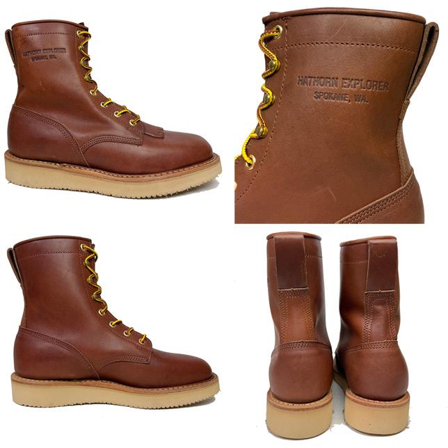 HATHORN BOOTS　ハソーン プレーントゥブーツ　ブラウン | HATHORN | 03