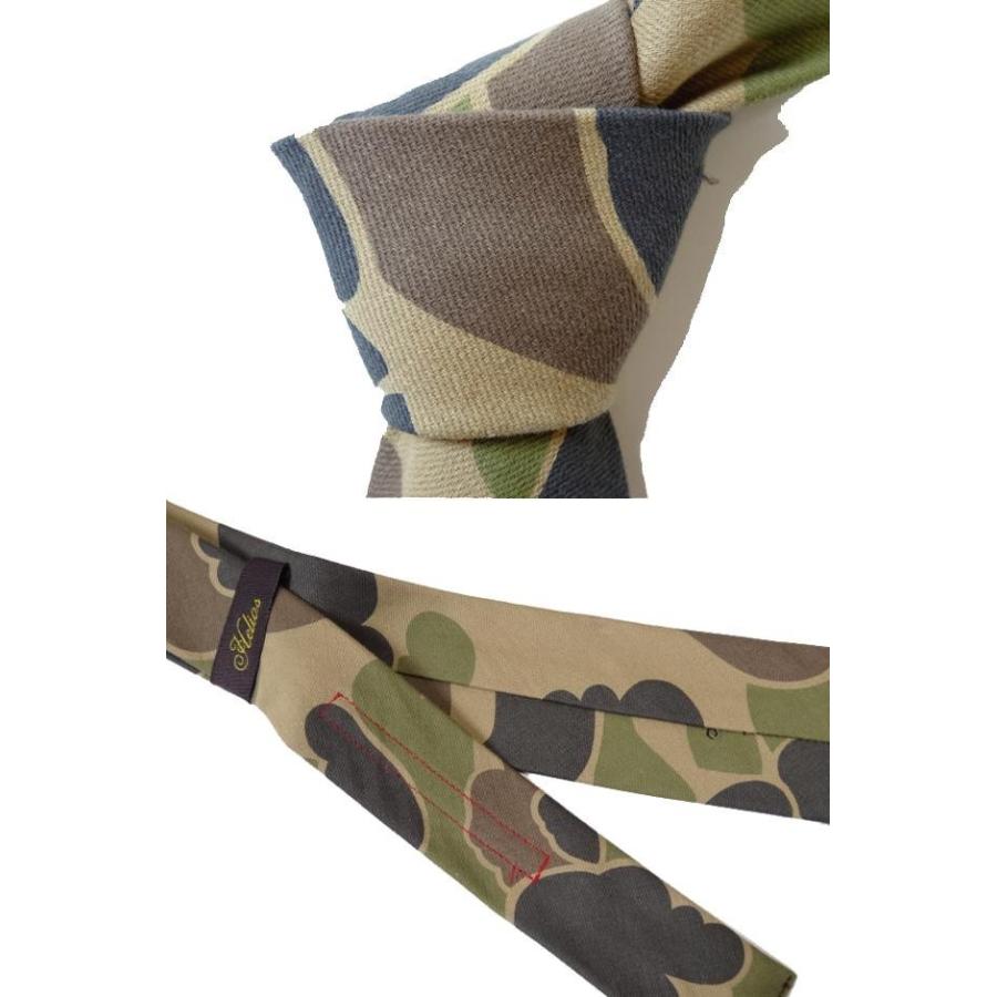 ネクタイ ナロータイ 迷彩 コットン カモ  角タイ カジュアル メンズ スリムタイ 細身 |  | 02