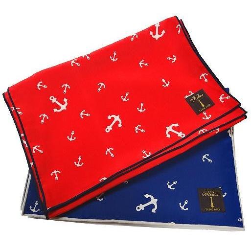 ストール スカーフ カジュアル メンズ スカーフタイ ネクタイ メンズ レディース ユニセックス イカリ アンカー柄 | 