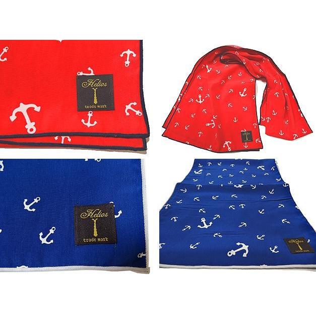 ストール スカーフ カジュアル メンズ スカーフタイ ネクタイ メンズ レディース ユニセックス イカリ アンカー柄 |  | 02