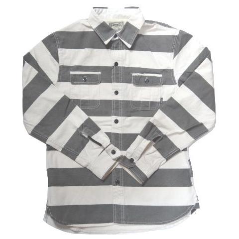 HOUSTON ヒューストン ボーダーシャツ 40060 PRISONER SHIRT プリゾナーシャツ メンズ | HOUSTON | 02
