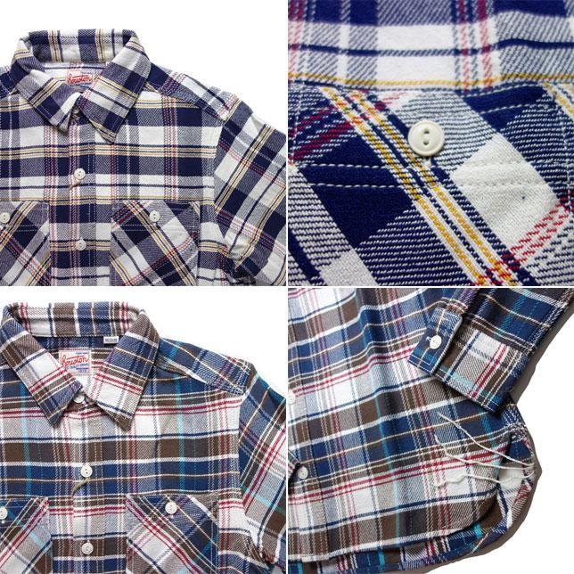 HOUSTON ヒューストン チェックシャツ レディース チェックシャツ ネルシャツ ワークシャツ 長袖シャツ 40120LS 女性用 | HOUSTON | 02