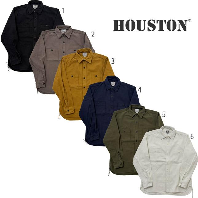 ヒューストン メンズ シャツ 無地 SOLID VIYELLA SHIRT ソリッドビエラシャツ 長袖 HOUSTON 41254 | HOUSTON