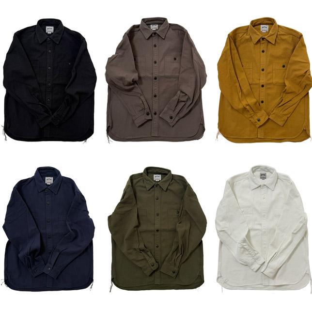 ヒューストン メンズ シャツ 無地 SOLID VIYELLA SHIRT ソリッドビエラシャツ 長袖 HOUSTON 41254 | HOUSTON | 01