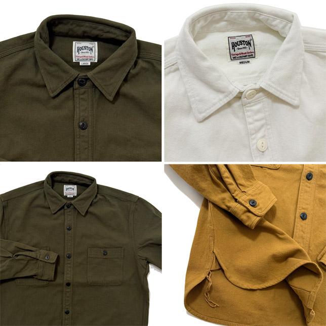 ヒューストン メンズ シャツ 無地 SOLID VIYELLA SHIRT ソリッドビエラシャツ 長袖 HOUSTON 41254 | HOUSTON | 05