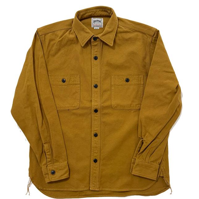 ヒューストン メンズ シャツ 無地 SOLID VIYELLA SHIRT ソリッドビエラシャツ 長袖 HOUSTON 41254 | HOUSTON | 08