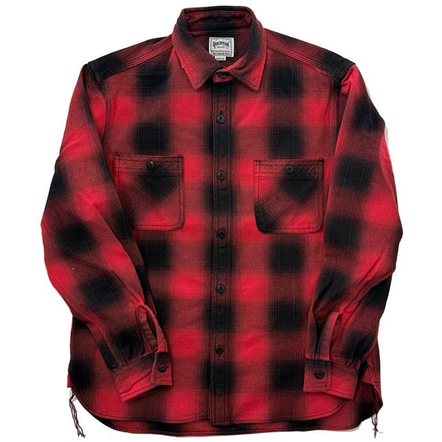 ヒューストン メンズ チェックシャツ OMBRE CHECK VIYELLA SHIRT オンブレーチェック ビエラシャツ 長袖 HOUSTON 41252 | HOUSTON | 11