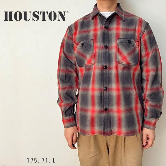 ヒューストン メンズ チェックシャツ OMBRE CHECK VIYELLA SHIRT オンブレーチェック ビエラシャツ 長袖 HOUSTON 41252 | HOUSTON | 03