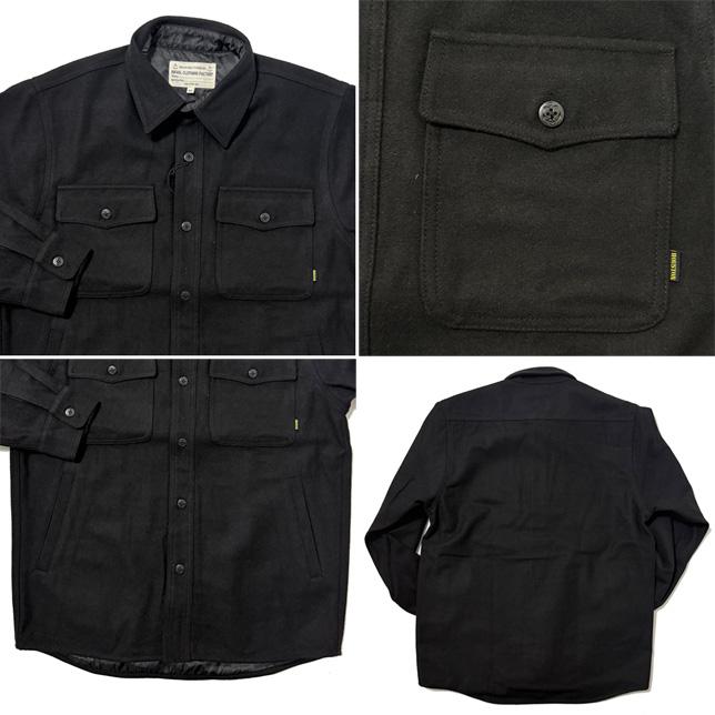 ヒューストン メンズ ジャケット メルトンCPOシャツジャケット 無地 MELTON CPO SHIRT JACKET HOUSTON 51535 | HOUSTON | 06